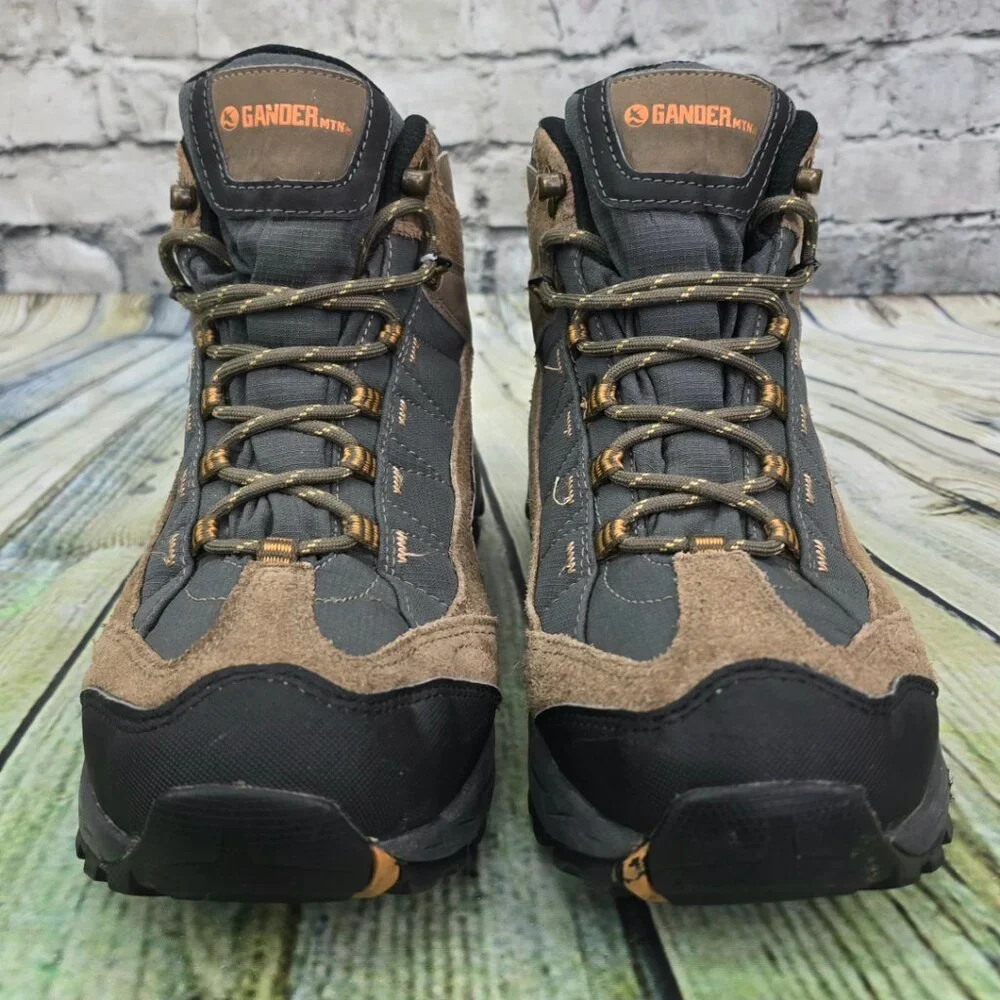 Gander Mountain Trail Climber Boots Men’s 12M Brown Leather Hiking Ankle Outdoor